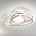 Ondaluce - Lámpara de techo LED regulable ROSE LED/80W/230V 71x76 cm dorada