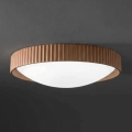 Ondaluce - Luminaria de techo LED CONCRETE LED/20W/230V Ø 41 cm hormigón/marrón