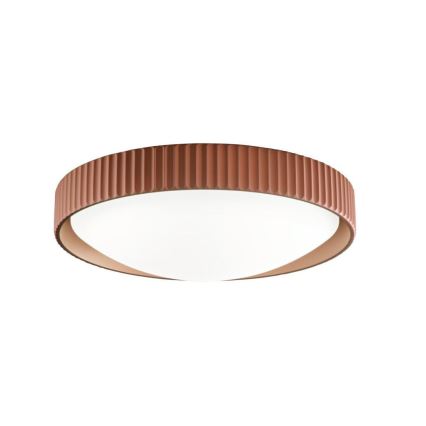 Ondaluce - Luminaria de techo LED CONCRETE LED/20W/230V Ø 41 cm hormigón/marrón