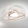 Ondaluce - Luminaria de techo LED regulable ROSE LED/60W/230V 50x54 cm dorada