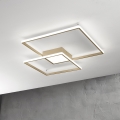 Ondaluce - Plafón LED regulable DOWEL LED/46W/230V 55x55 cm dorado