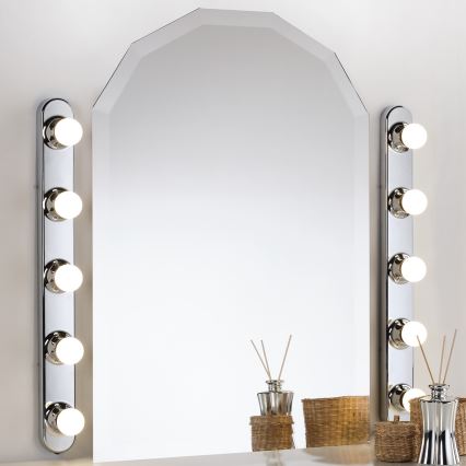 ONLI - Aplique HOLLYWOOD 5xE14/6W/230V cromo brillante