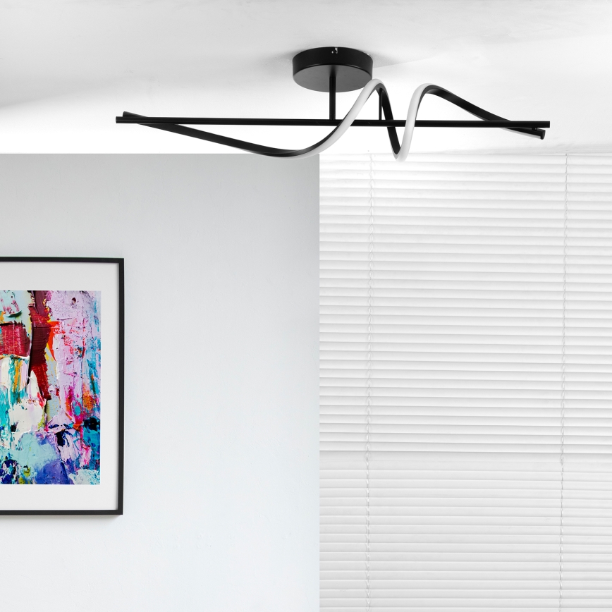 ONLI - Aplique LED TWIST LED/25W/230V 4000K negro