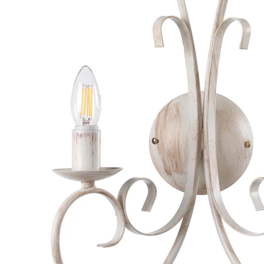 ONLI - Aplique POMPEI 2xE14/6W/230V color crema