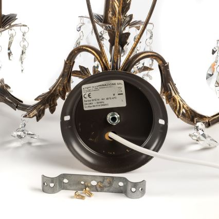 ONLI - Aplique TERESA 3xE14/6W/230V bronce