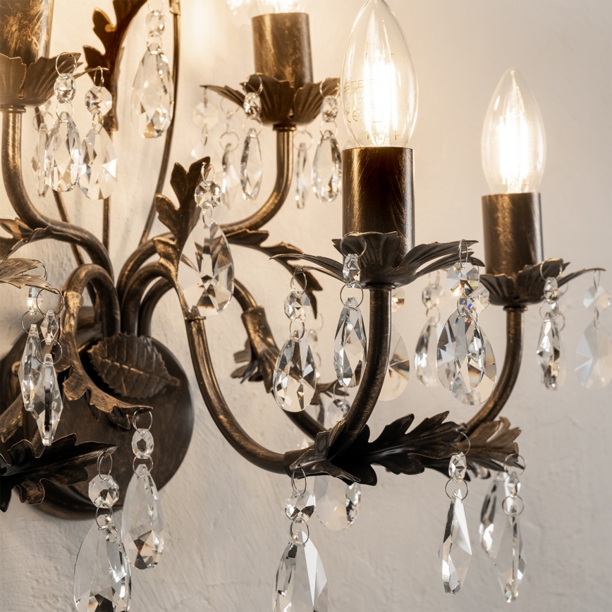 ONLI - Aplique TERESA 5xE14/6W/230V bronce
