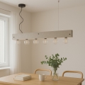 ONLI - Lámpara colgante ARGO 6xE27/22W/230V gris