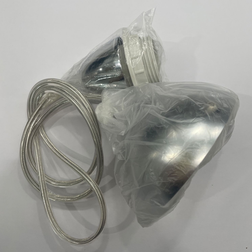 ONLI - Lámpara colgante BRUCE 1xE27/15W/230V diá. 45 cm cromo mate