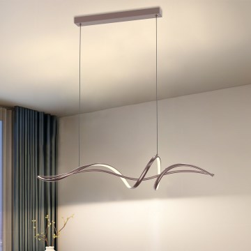 ONLI - Lámpara colgante de cable KELLY LED/28W/230V, acabado en cobre