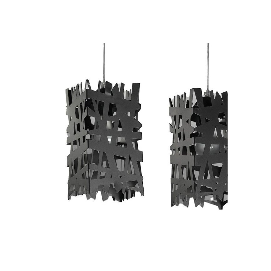 ONLI - Lámpara colgante FORESTA 3xE27/15W/230V negro