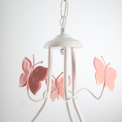 ONLI - Lámpara colgante infantil BUTTERFLY 3xE14/6W/230V