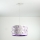 ONLI - Lámpara colgante infantil TITILLA 1xE27/22W/230V morada/blanco