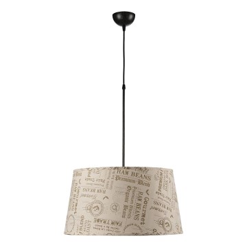 ONLI - Lámpara colgante MAIDA 1xE27/15W/230V diá. 50 cm marrón