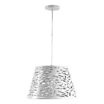 ONLI - Lámpara colgante RICKY 1xE27/15W/230V diá. 40 cm blanco