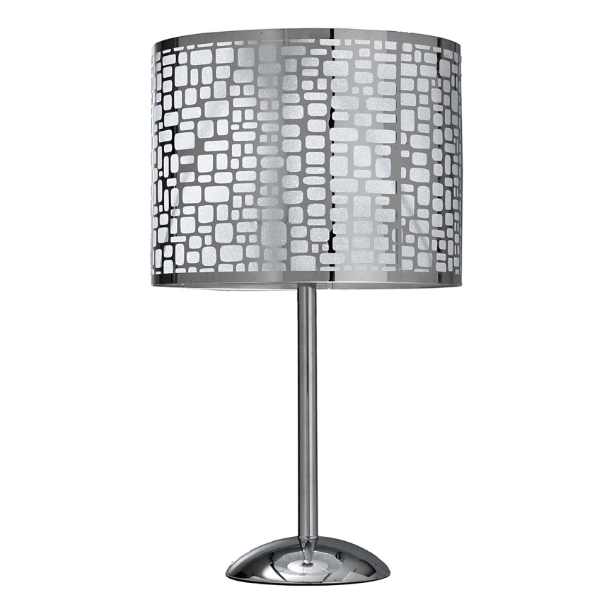 ONLI - Lámpara de mesa BRUCE 1xE27/15W/230V 52 cm cromo mate