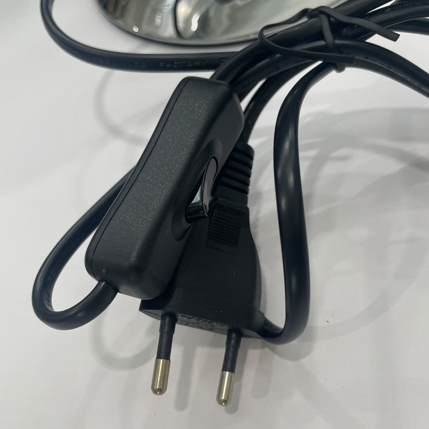 ONLI - Lámpara de mesa BRUCE 1xE27/15W/230V 52 cm cromo mate