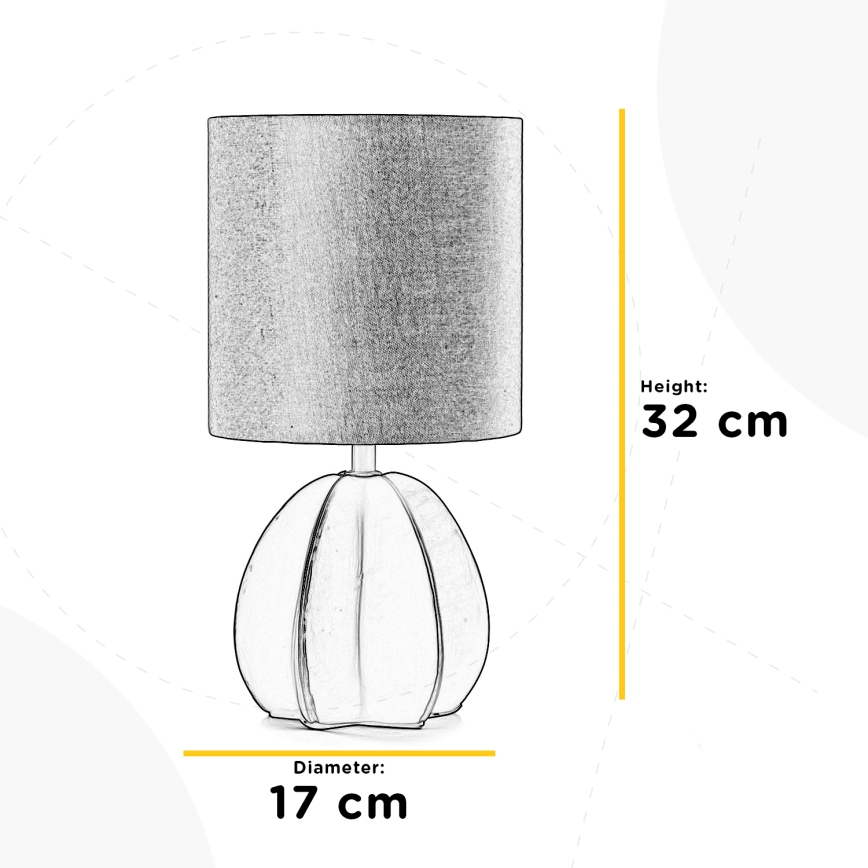 ONLI - Lámpara de mesa CARAMBOLA 1xE14/6W/230V marrón