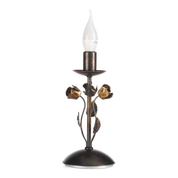 ONLI - Lámpara de mesa CAROLINA 1xE14/6W/230V 40 cm bronce
