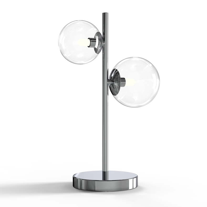 ONLI - Lámpara de mesa KIMBERLY 2xG9/6W/230V 40 cm cromo brillante