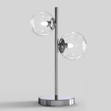 ONLI - Lámpara de mesa KIMBERLY 2xG9/6W/230V 40 cm cromo brillante