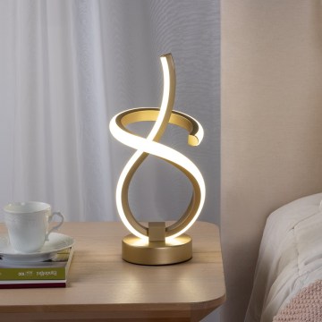 ONLI - Lámpara de mesa LED KIRA LED/10W/230V 4000K 28 cm dorado