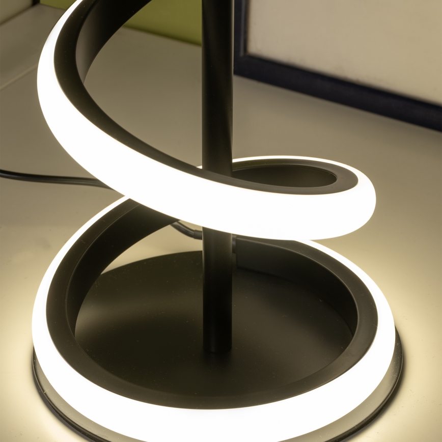 ONLI - Lámpara de mesa LED TWIST LED/12W/230V 4000K 40 cm negro