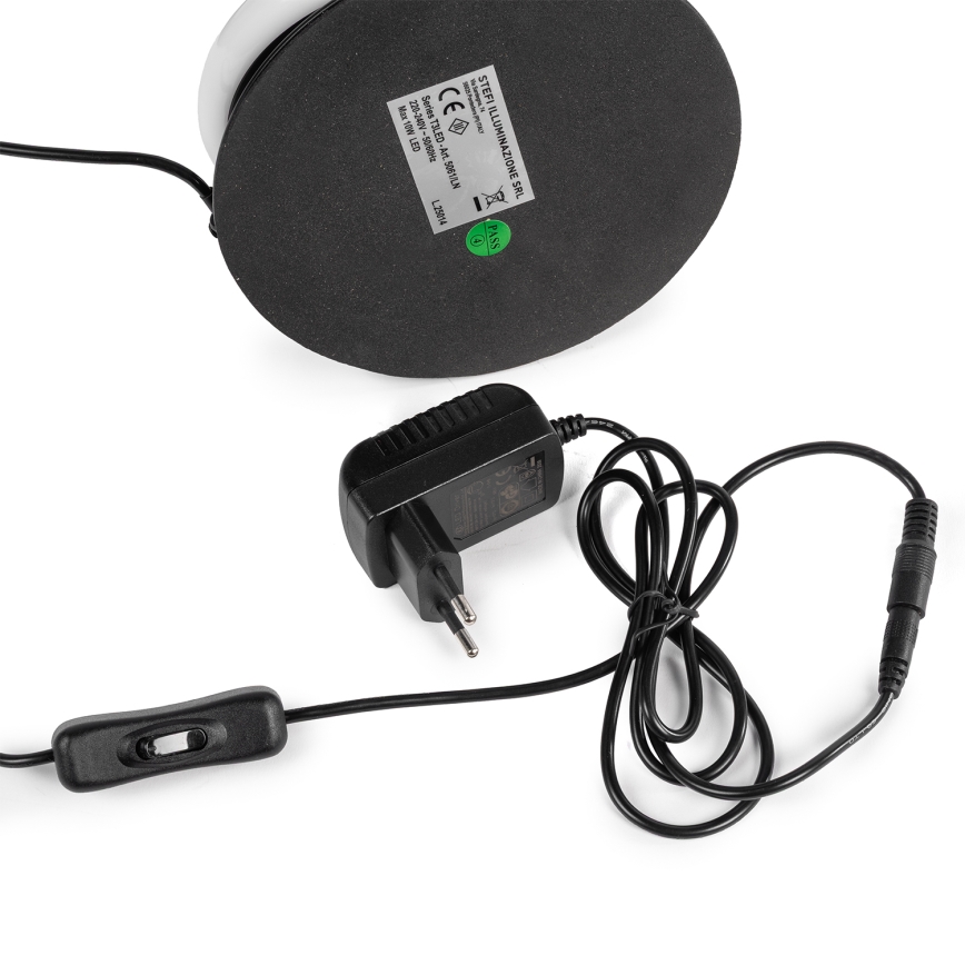 ONLI - Lámpara de mesa LED TWIST LED/12W/230V 4000K 40 cm negro