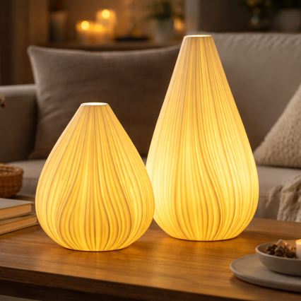 ONLI - Lámpara de mesa NUVIA 1xE14/6W/230V 25 cm blanca