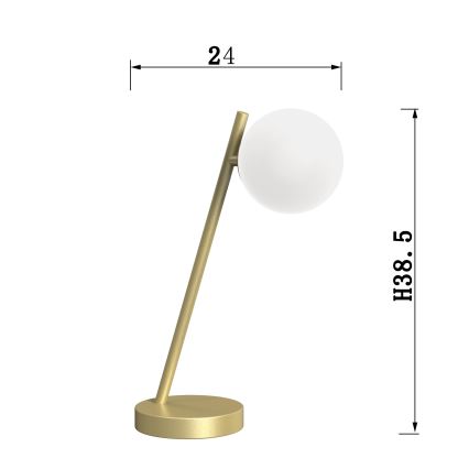 ONLI - Lámpara de mesa PALOMA 1xG9/10W/230V 38,5 cm dorado