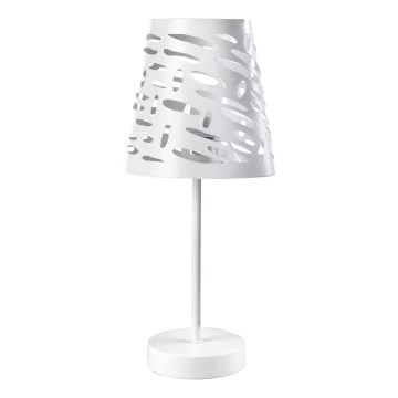 ONLI - Lámpara de mesa RICKY 1xE14/10W/230V 28 cm blanco