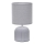ONLI - Lámpara de mesa SHELLY 1xE27/22W/230V gris 28 cm