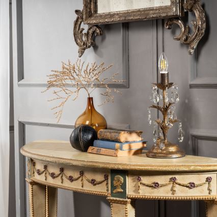 ONLI - Lámpara de mesa TERESA 1xE14/6W/230V bronce