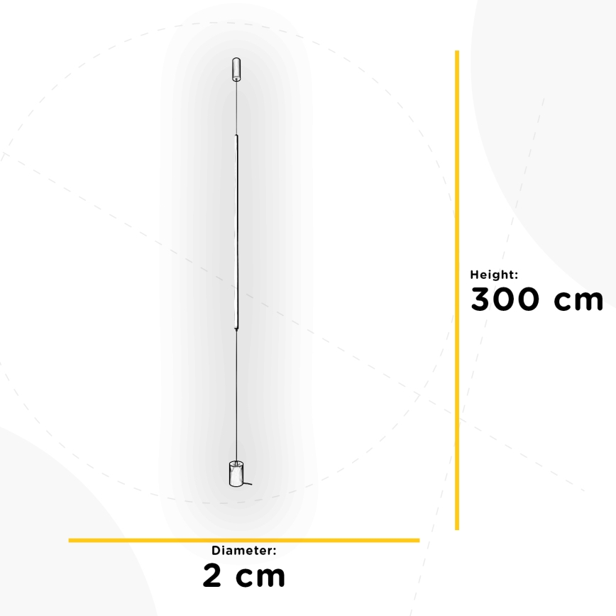 ONLI - Lámpara de pie LED SIRILLA LED/20W/230V negra