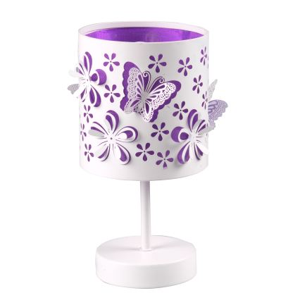 ONLI - Lámpara infantil TITILLA 1xE14/6W/230V 22 cm morada/blanco