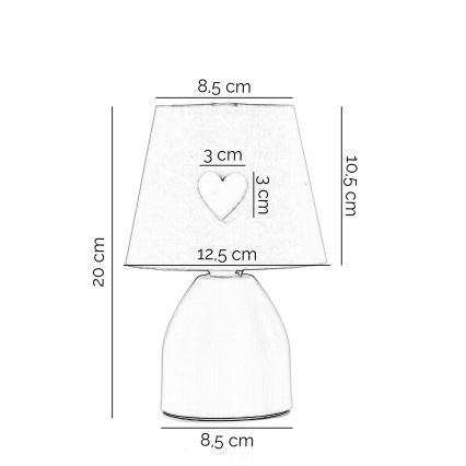 ONLI - Lámpara infantil TITTA 1xE14/6W/230V 20 cm blanca