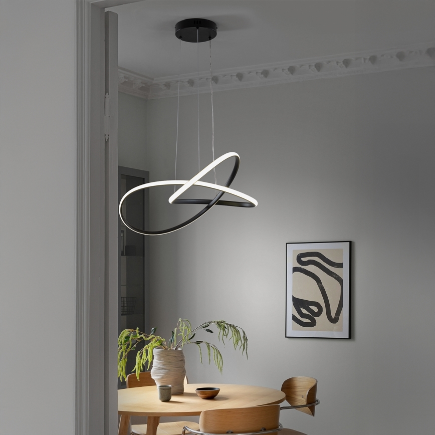 ONLI - Lámpara LED colgante DAFNE LED/30W/230W 4000K negro