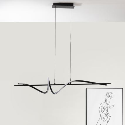 ONLI - Lámpara LED colgante TWIST LED/30W/230V 4000K negro