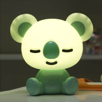 ONLI - Lámpara nocturna infantil LED regulable PUPPIES LED/3W/230V 20 cm koala/verde