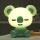 ONLI - Lámpara nocturna infantil LED regulable PUPPIES LED/3W/230V 20 cm koala/verde