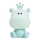 ONLI - Lámpara nocturna infantil LED regulable PUPPIES LED/3W/230V 25 cm hipopótamo/verde