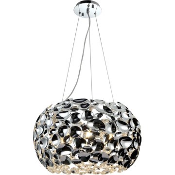 Open Design OR80162 - Lámpara colgante CARERA con cable 6xG9/7W/230V Ø 55 cm cromo pulido