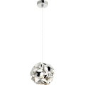 Open Design OR80179 - Lámpara colgante con cable CARERA 1xG9/7W/230V Ø 15 cm cromo brillante