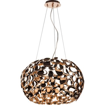 Open Design OR80186 - Lámpara colgante con cable CARERA 6xG9/7W/230V diámetro 55 cm oro rosa