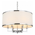Open Design OR80216 - Lámpara colgante con cadena CASA 6xE14/15W/230V crema/cromo brillante