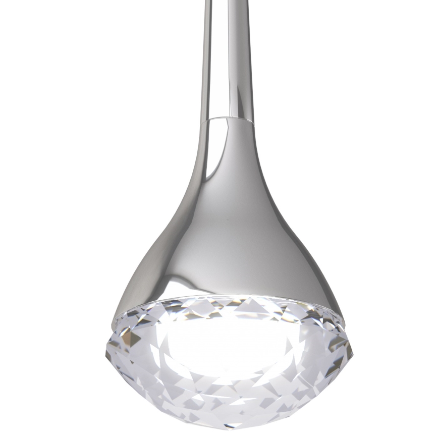 Open Design OR80322 - Lámpara LED colgante con cable CRIMA LED/7W/230V cromo brillante