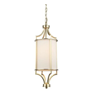 Open Design OR80568 - Lámpara colgante con cadena LUNGA 1xE27/15W/230V latón/blanco