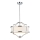 Open Design OR80902 - Lámpara colgante con varilla STESSO 4xE27/15W/230V Ø 42 cm cromo brillante/blanco