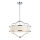 Open Design OR80919 - Lámpara colgante con varilla STESSO 4xE27/15W/230V Ø 55 cm cromo brillante/blanco