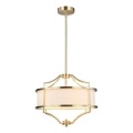 Open Design OR80926 - Lámpara colgante en varilla STESSO 4xE27/15W/230V Ø 42 cm latón/blanco