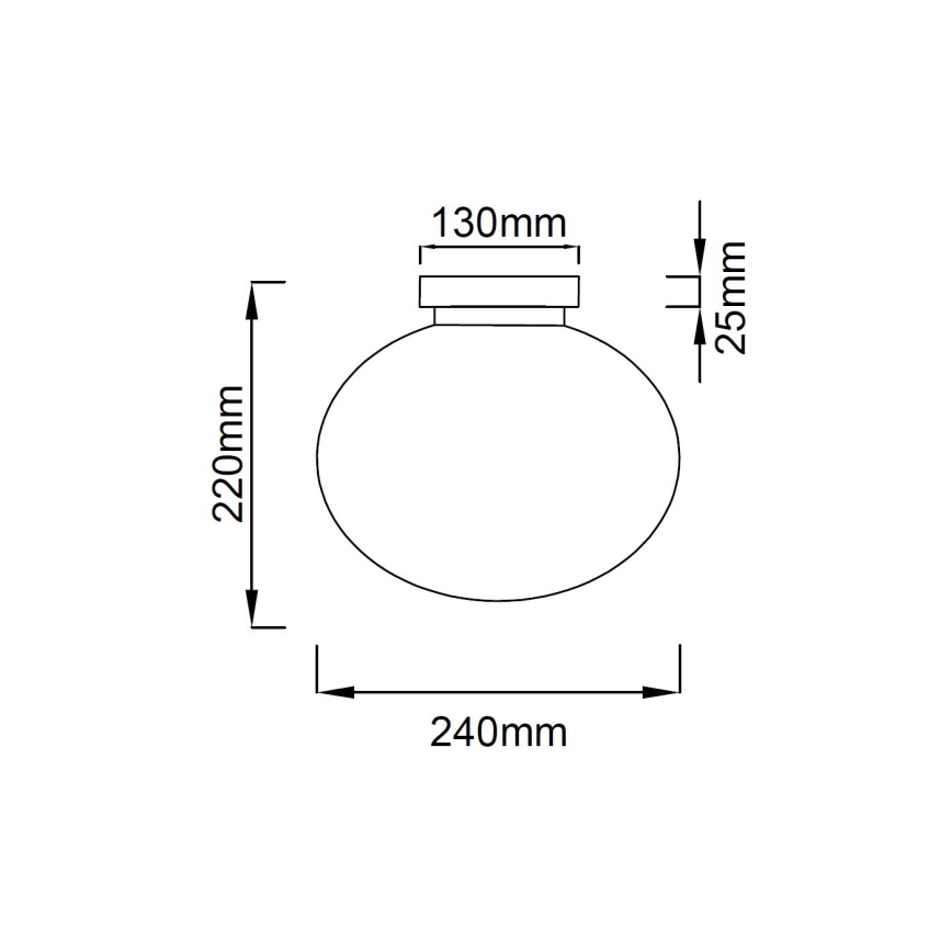 Open Design OR81145 - Lámpara de techo PALLA 1xE14/8W/230V Ø 24 cm, cromo brillante